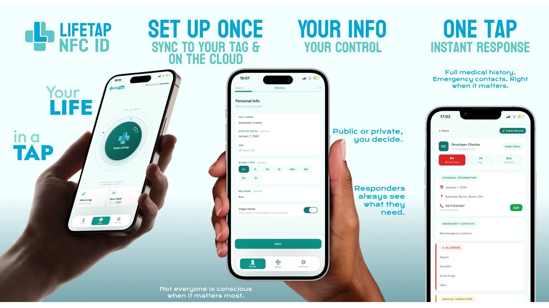 LifeTap: NFC ID